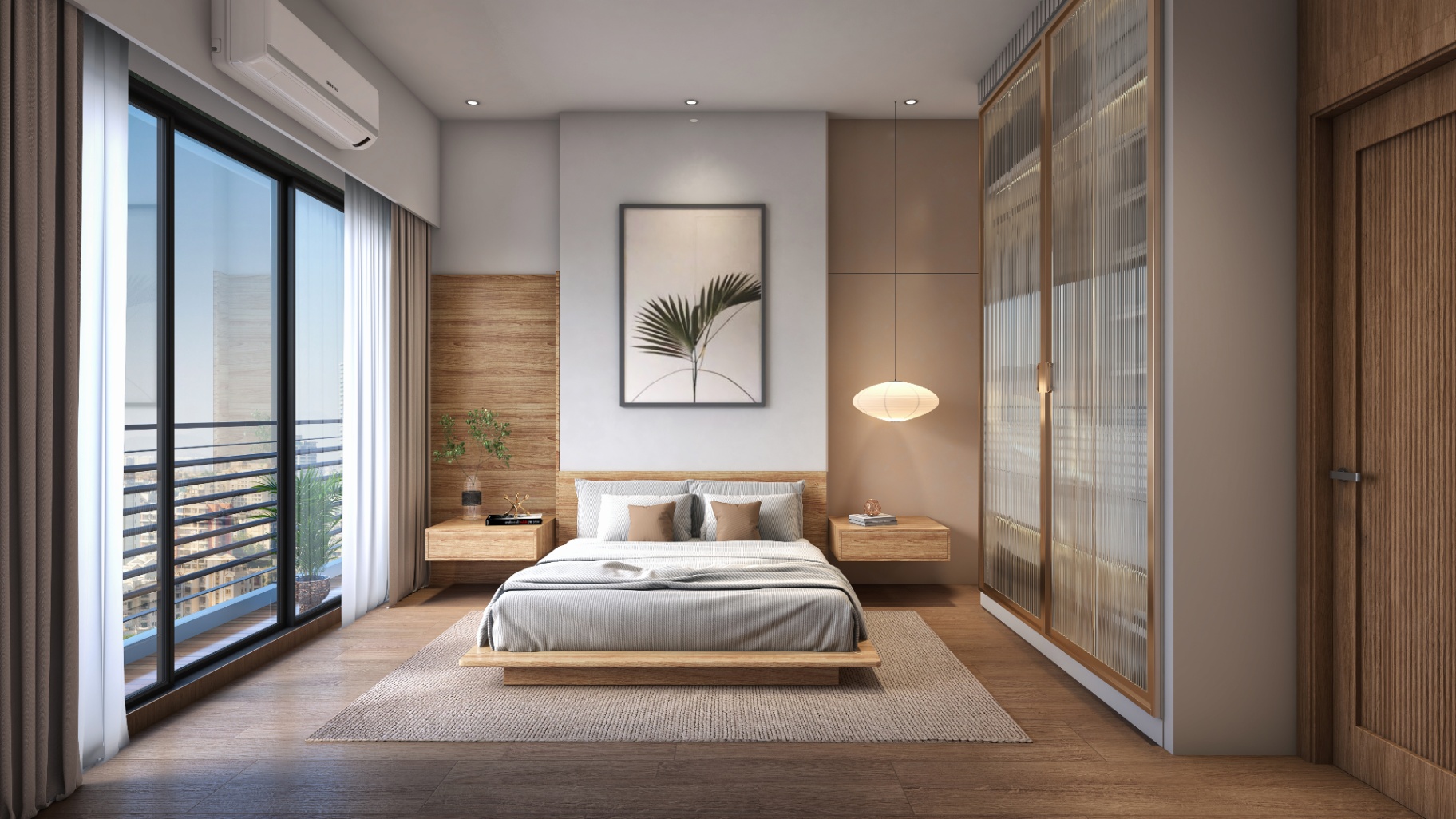 Bedroom with balcony - Yashwant Avenue 2