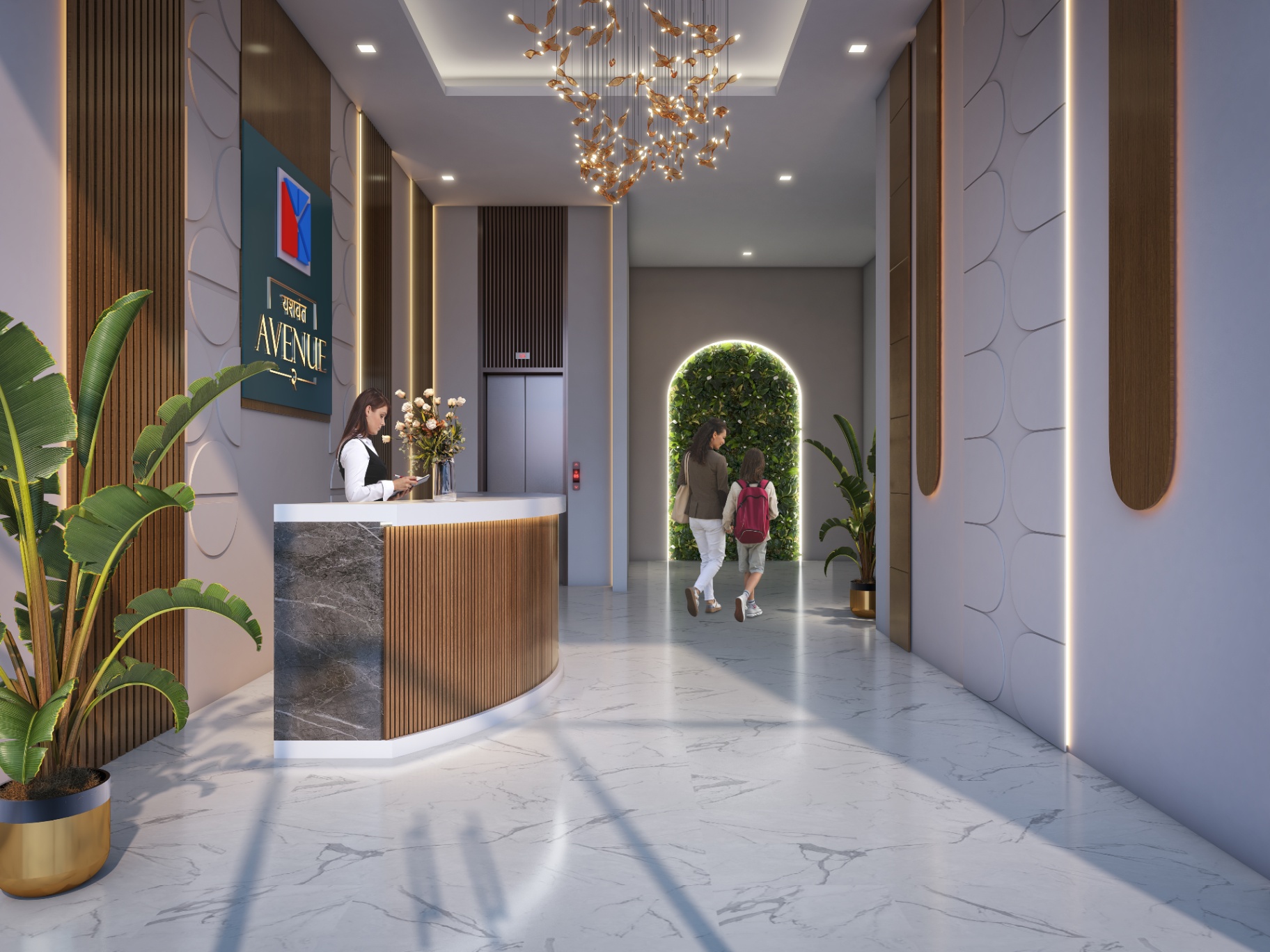 Grand entrance lobby - Yashwant Avenue 2